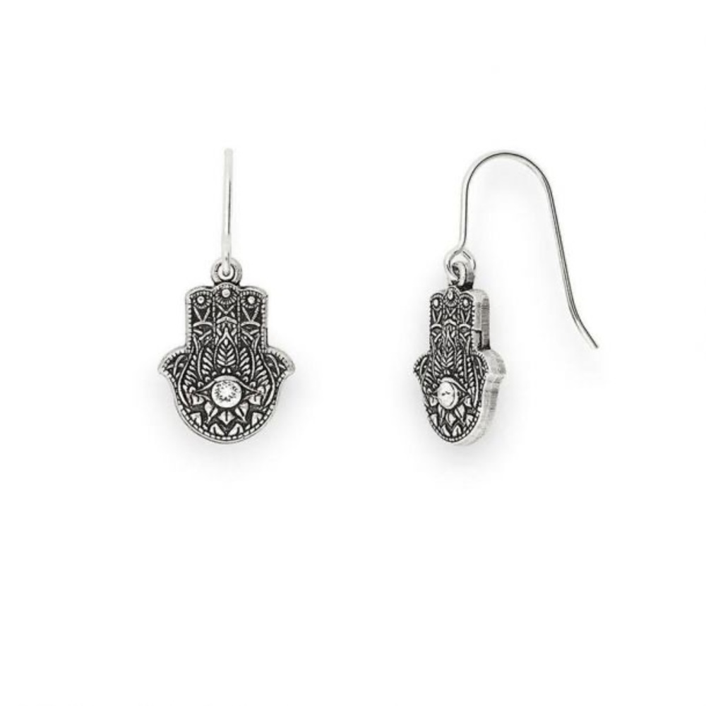 ALEX AND ANI Hand of Fatima Hook Earrings
